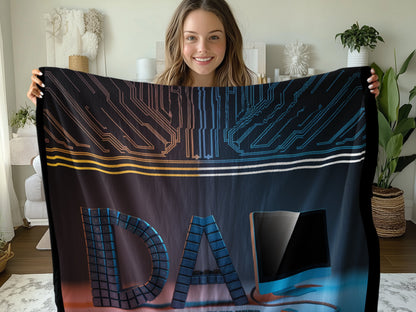 Circuit Board Theme Soft Comfy Throw Blanket product