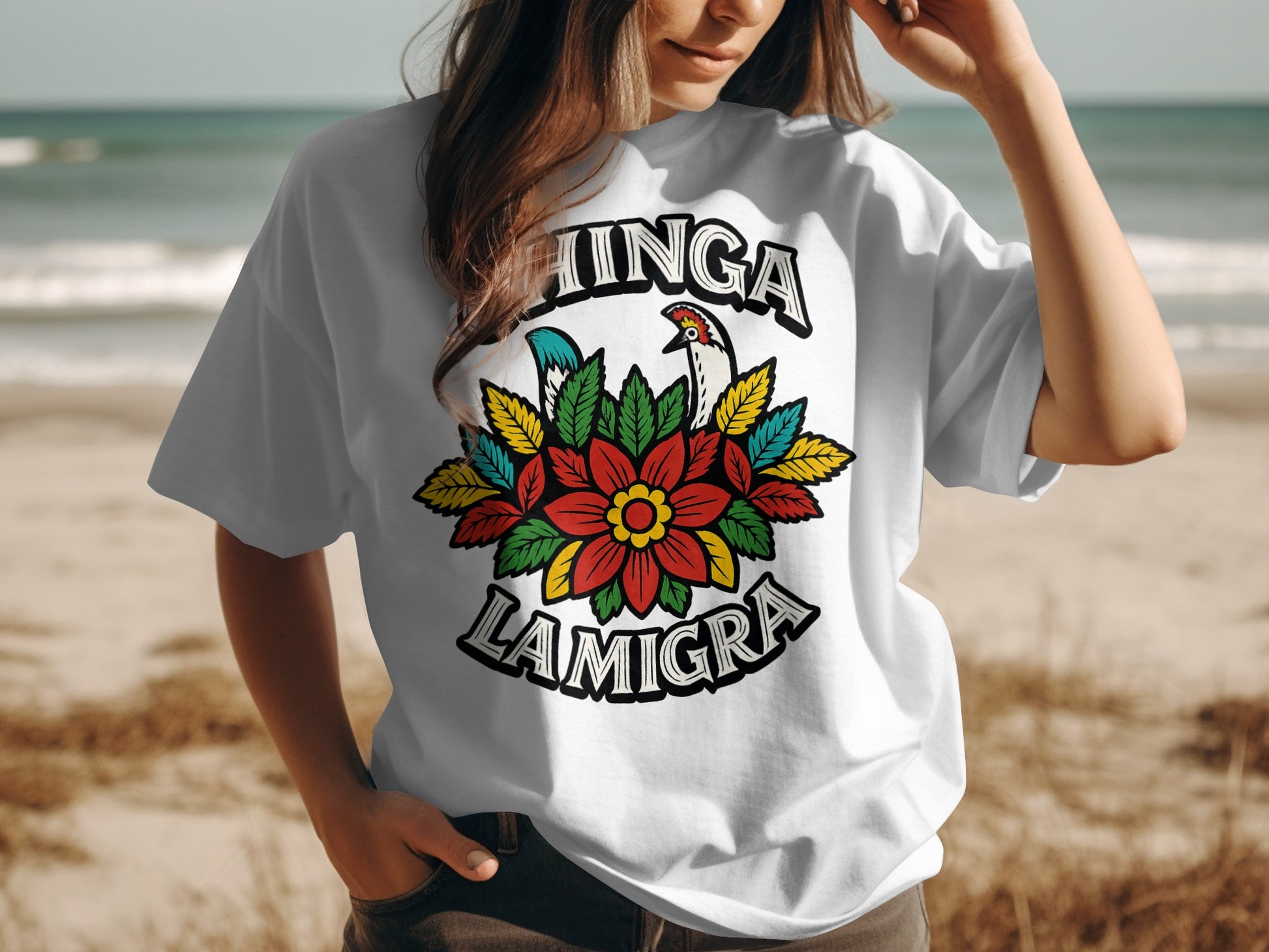 Unique Hinga La Migra Graphic T-shirt Product