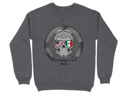 El Chingon A.K.A Antifa Skull Graphic Sweatshirt