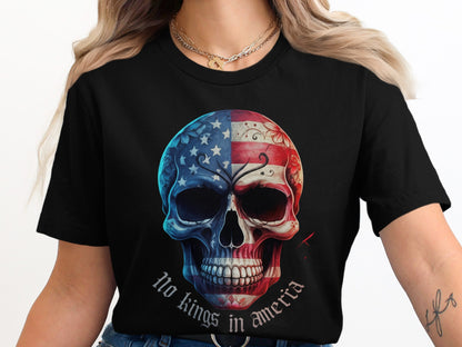 No Kings In America Skull Graphic T-shirt product type