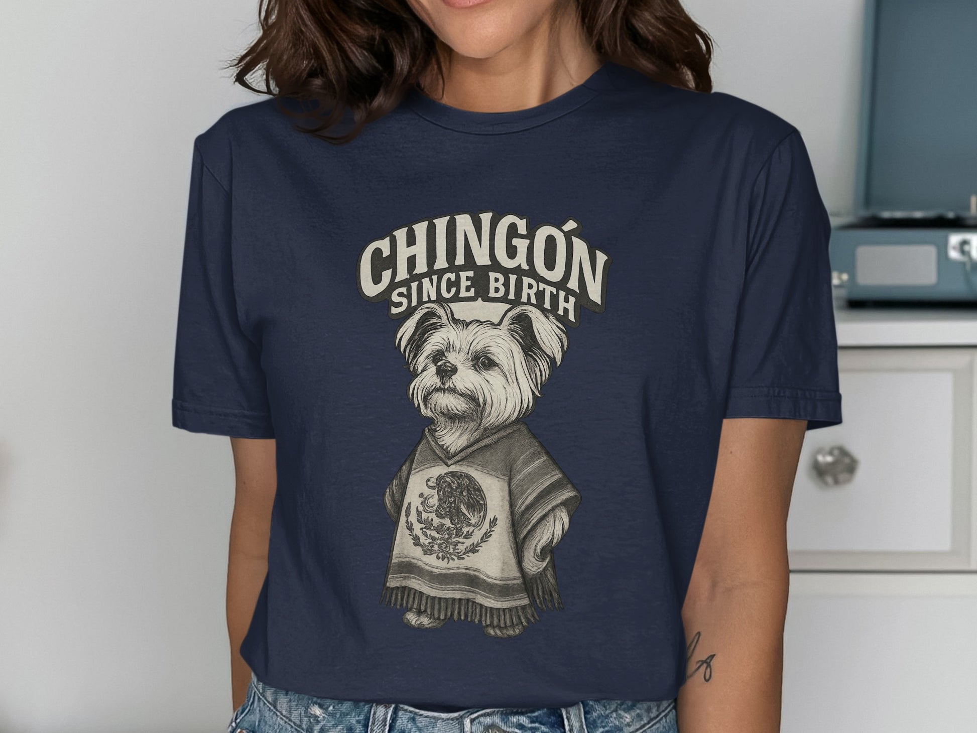 Chingón Since Birth Cute Dog Graphic T-Shirt product
