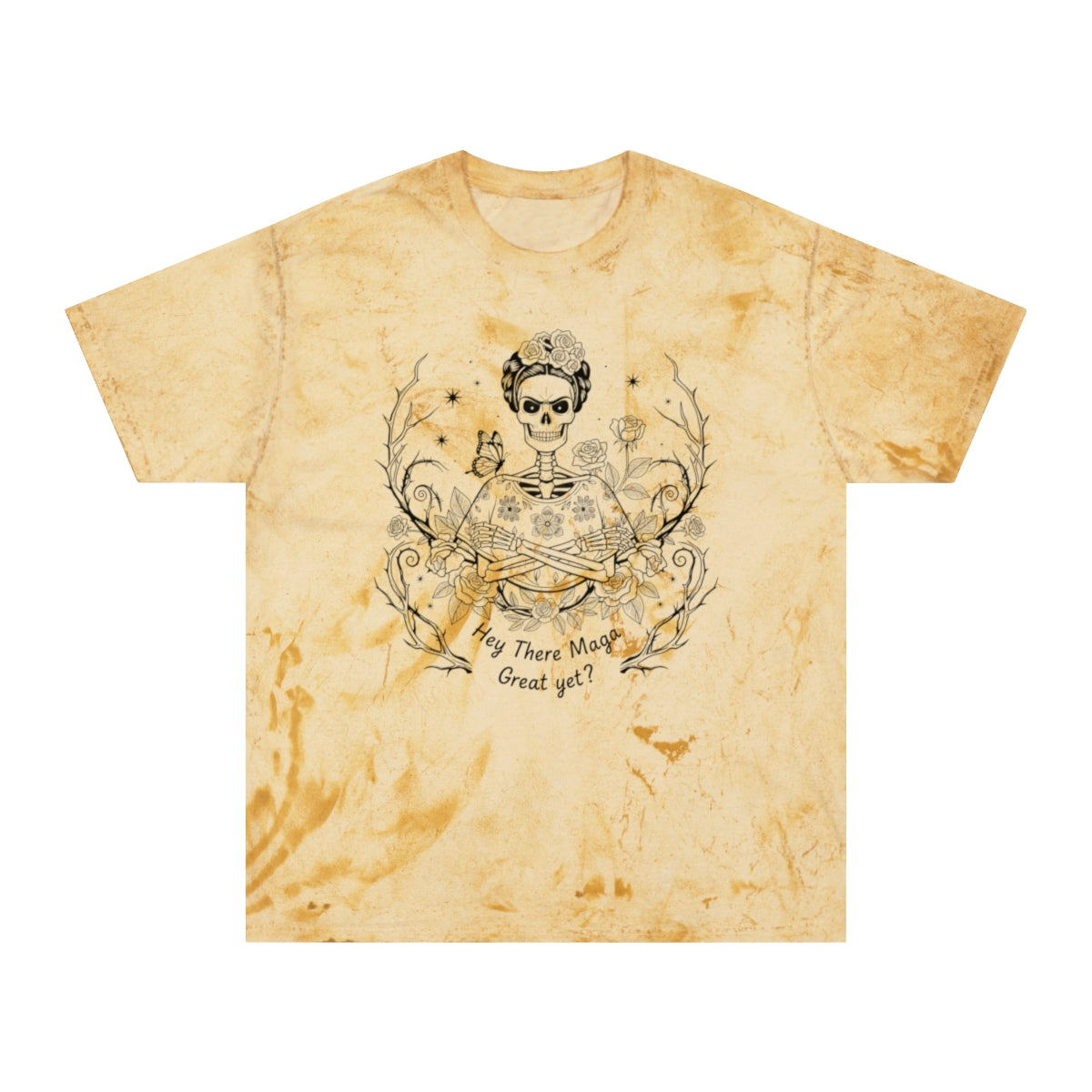 Hey There Maga Great Yet Skeleton Graphic Tee Shirt