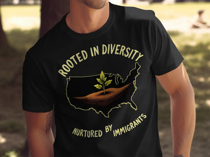 Rooted in Diversity Nurtured by Immigrants shirt