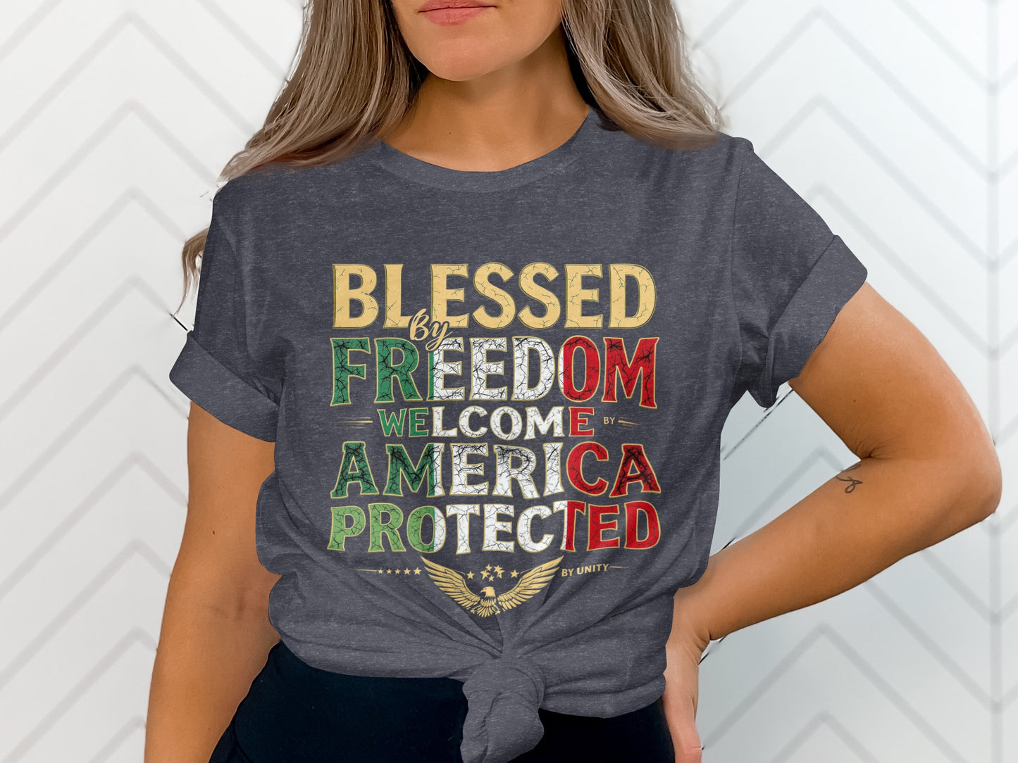 Blessed Freedom Welcome America Protected product type