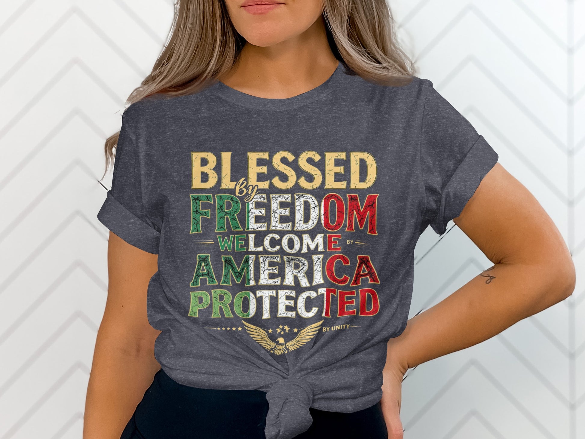 Blessed Freedom Welcome America Protected product type