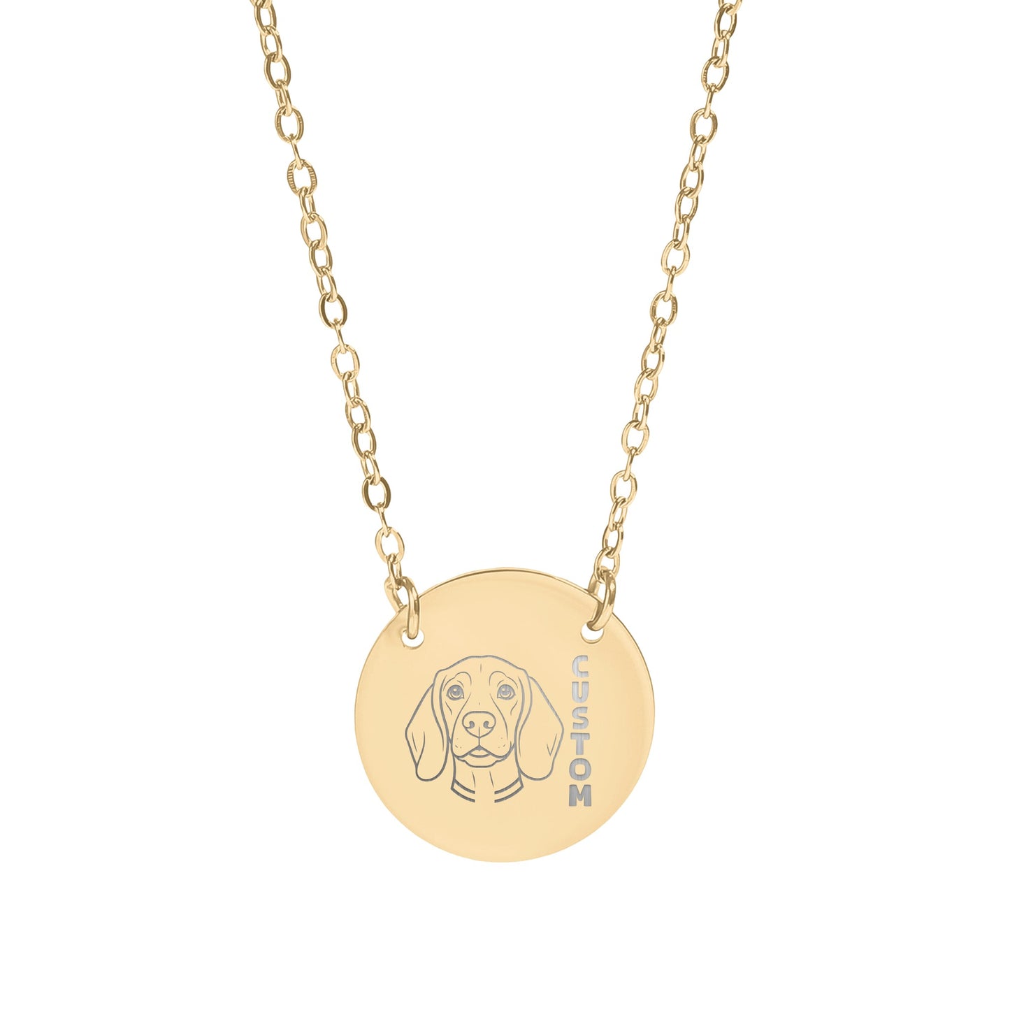 Beagle Dog Art Custom Or Personalized Necklace