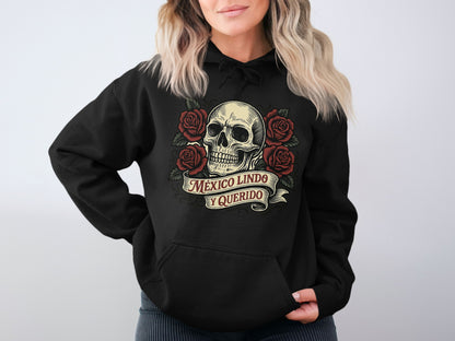 Mexico Lindo y Querido Skull Rose Hoodie product type