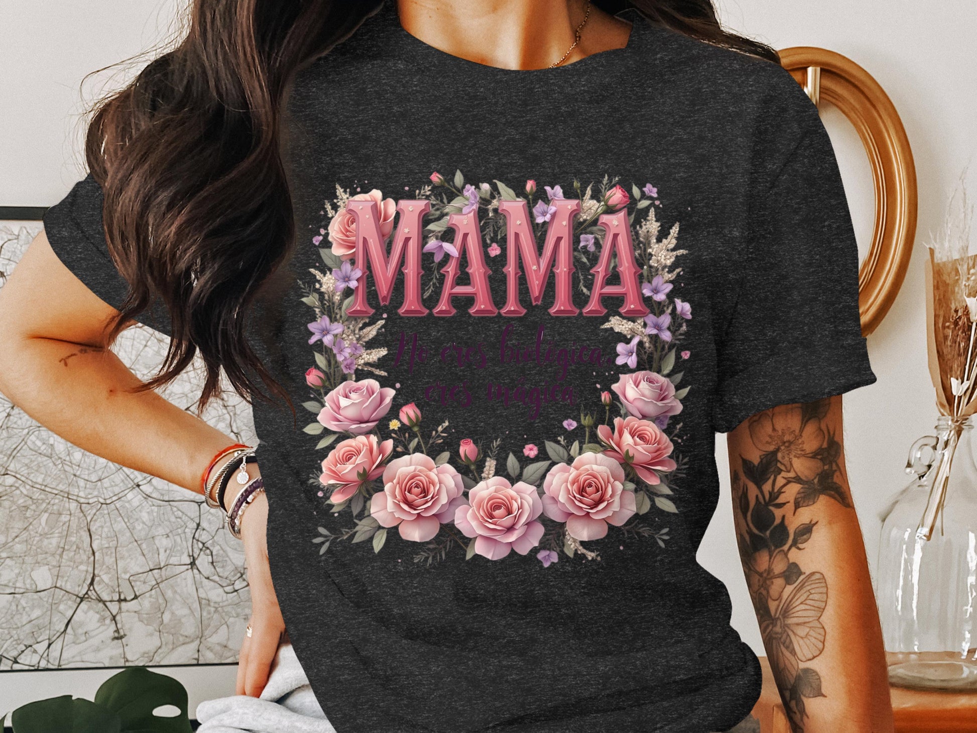 Mama Floral Accent Graphic Tee Shirt product type