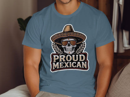 Proud Mexican Skull Design T-Shirt product