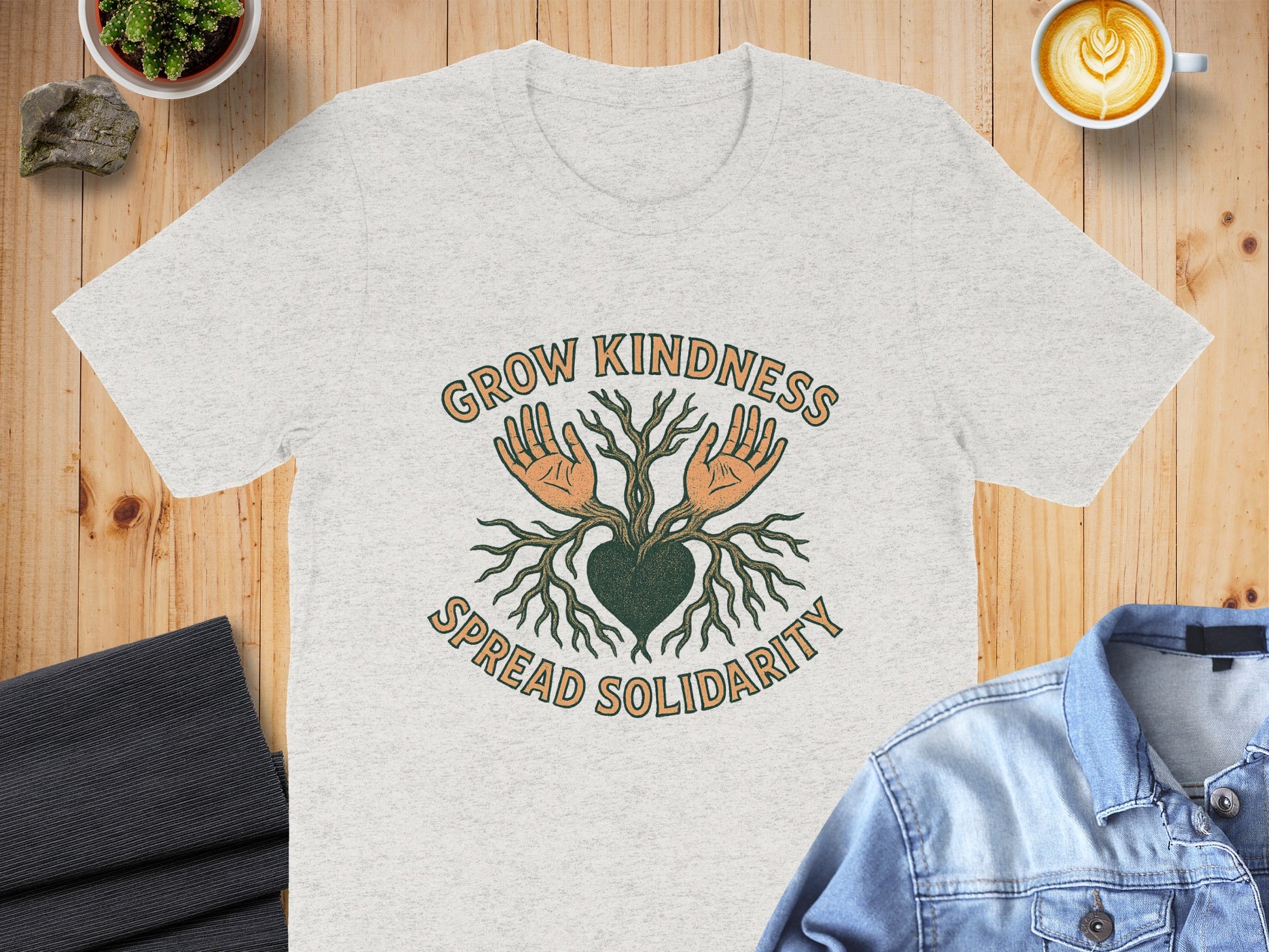 Grow Kindness Spread Solidarity Graphic T-Shirt product