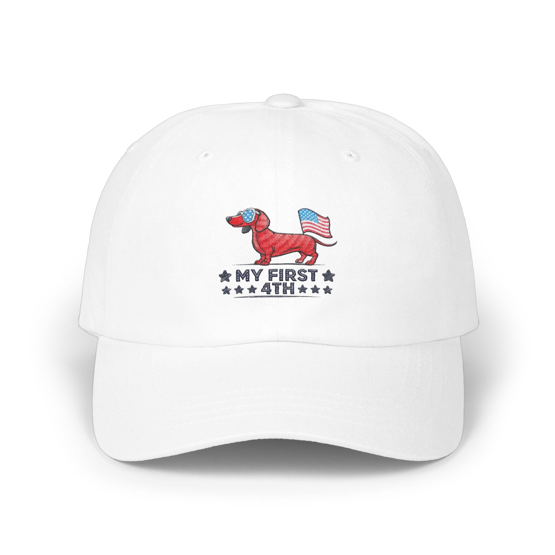My First 4th Patriotic Dog Embroidered Hat product type