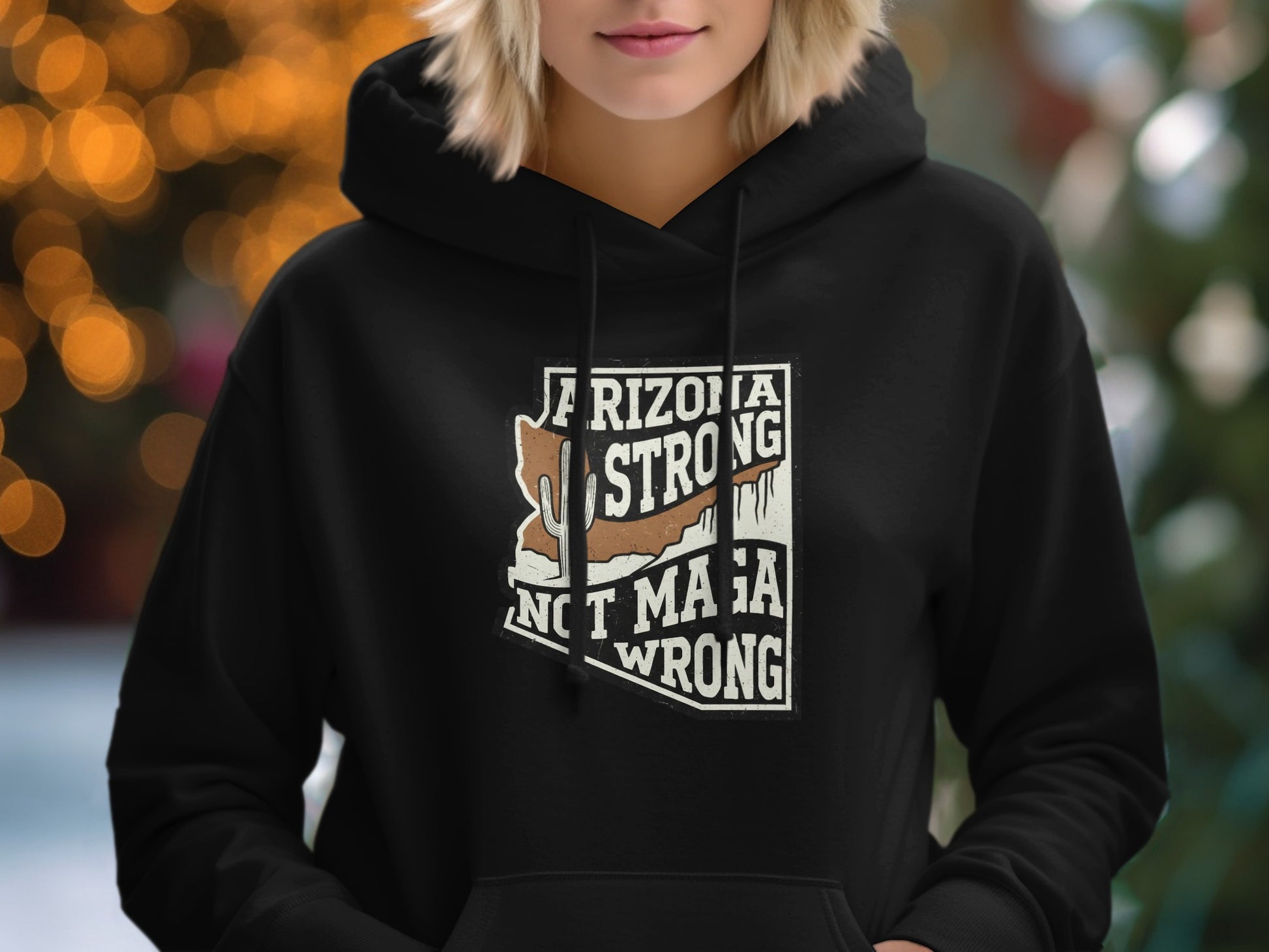 Arizona Strong Not Maga Wrong Hoodie product