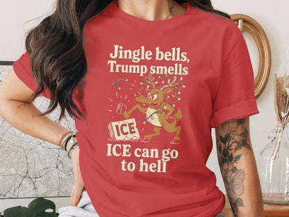 Jingle Bells Trump Smells Reindeer Christmas Shirt