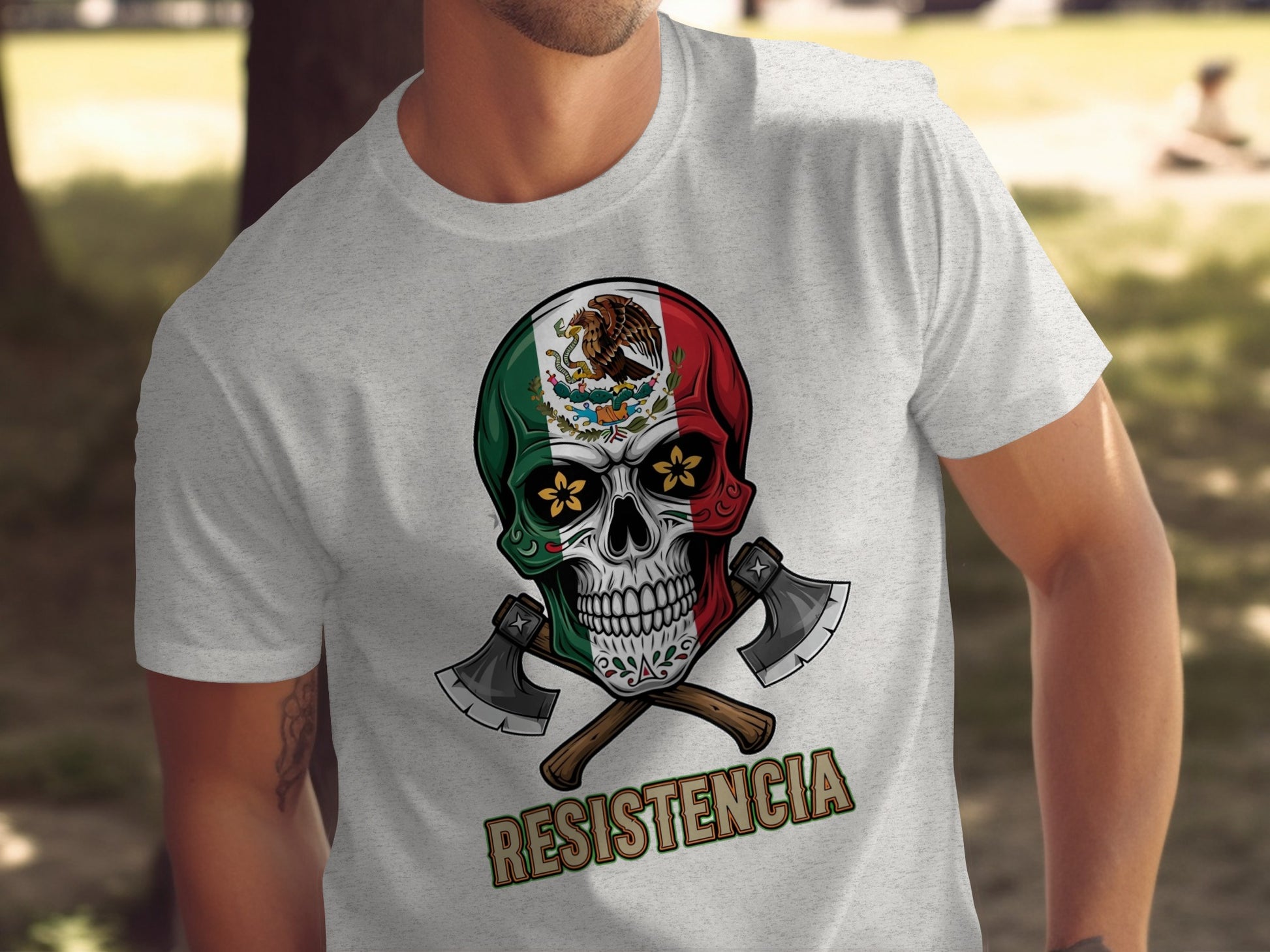 Mexican Skull Resistencia Design Casual T-shirt product type