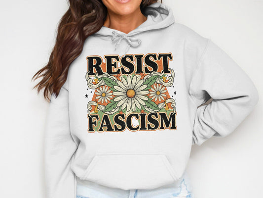 Resist Fascism Graphic Hoodie Sweatshirt product type