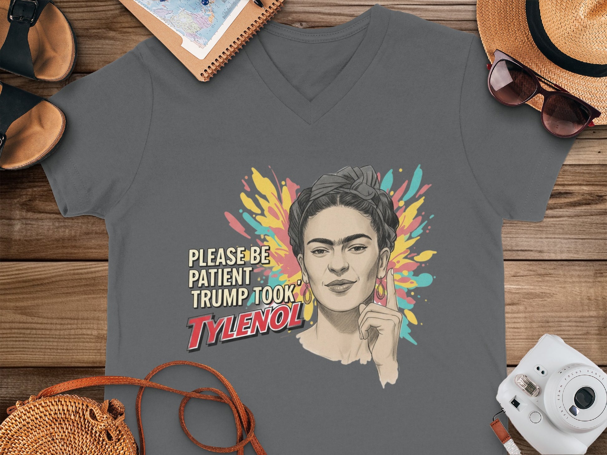 Please Be Patient Trump Took Tylenol Graphic Tee