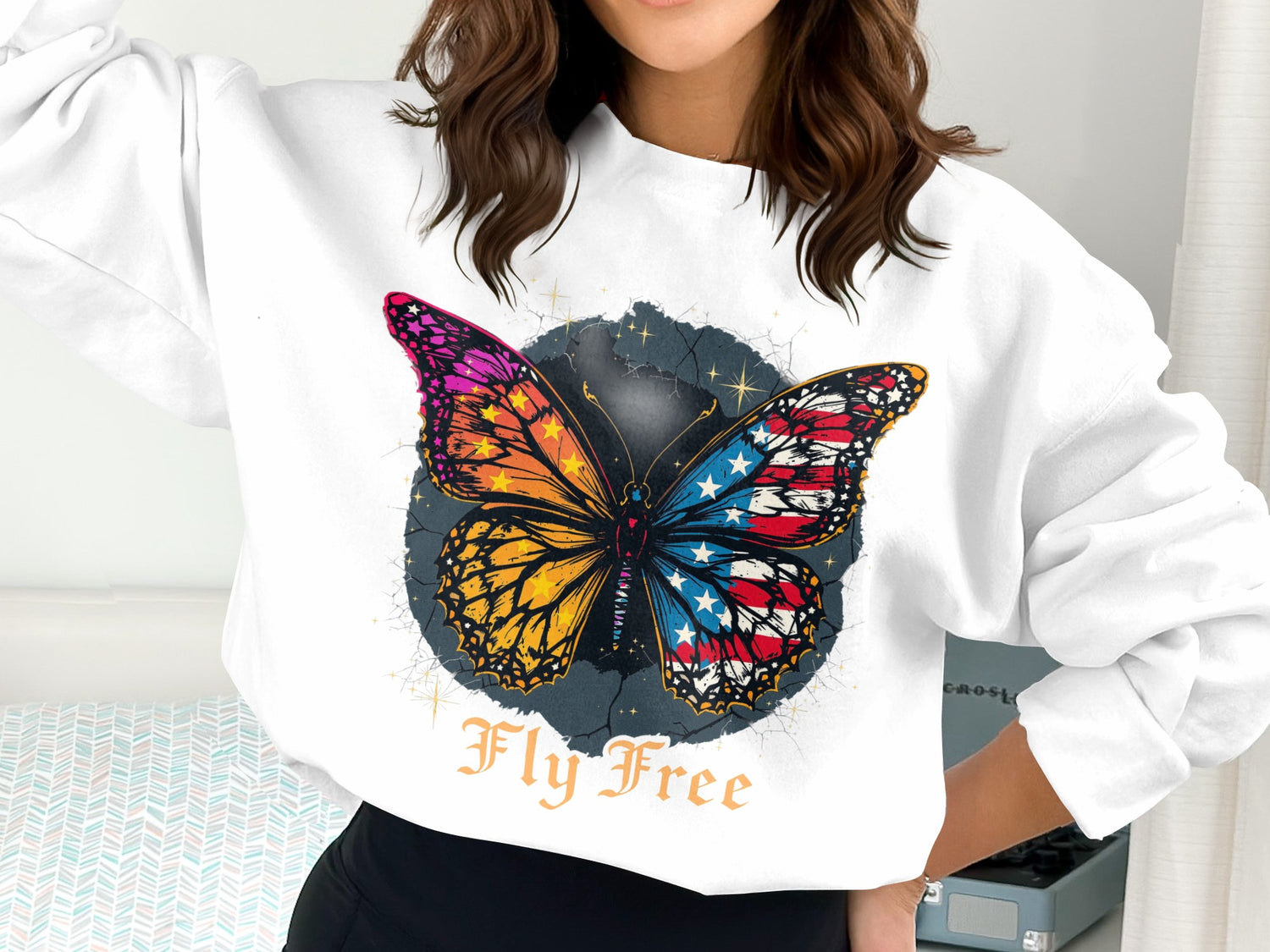 Fly Free Butterfly Sweatshirt Perfect for Comfort product