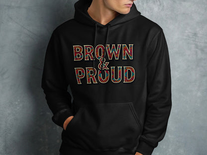 Brown and Proud Graphic Hoodie product type
