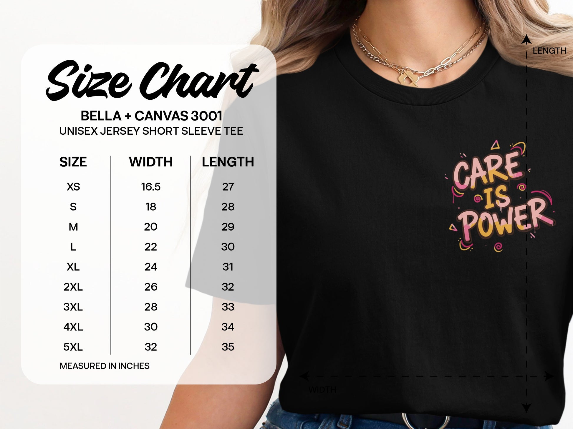 Care Is Power Graphic Tee for Empowerment