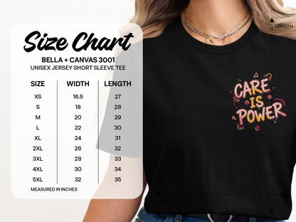 Care Is Power Graphic Tee for Empowerment