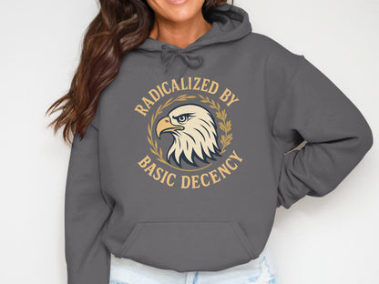 Radicalized by Basic Decency Hoodie product type