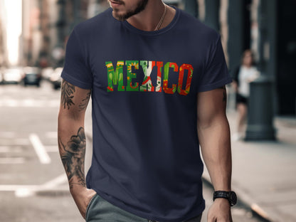 Vibrant Mexico Graphic Design T-Shirt Trendy product