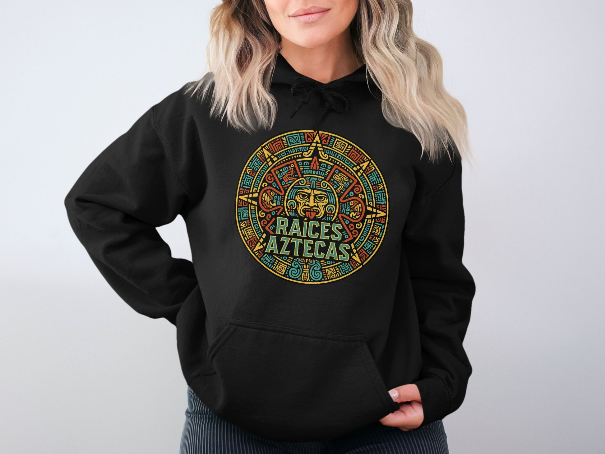 Colorful Aztec Design Raices Aztecas Hoodie product