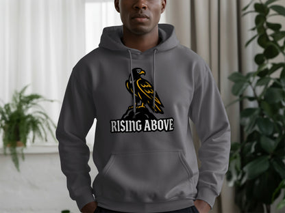 Rising Above Hoodie Inspirational Motivational Product