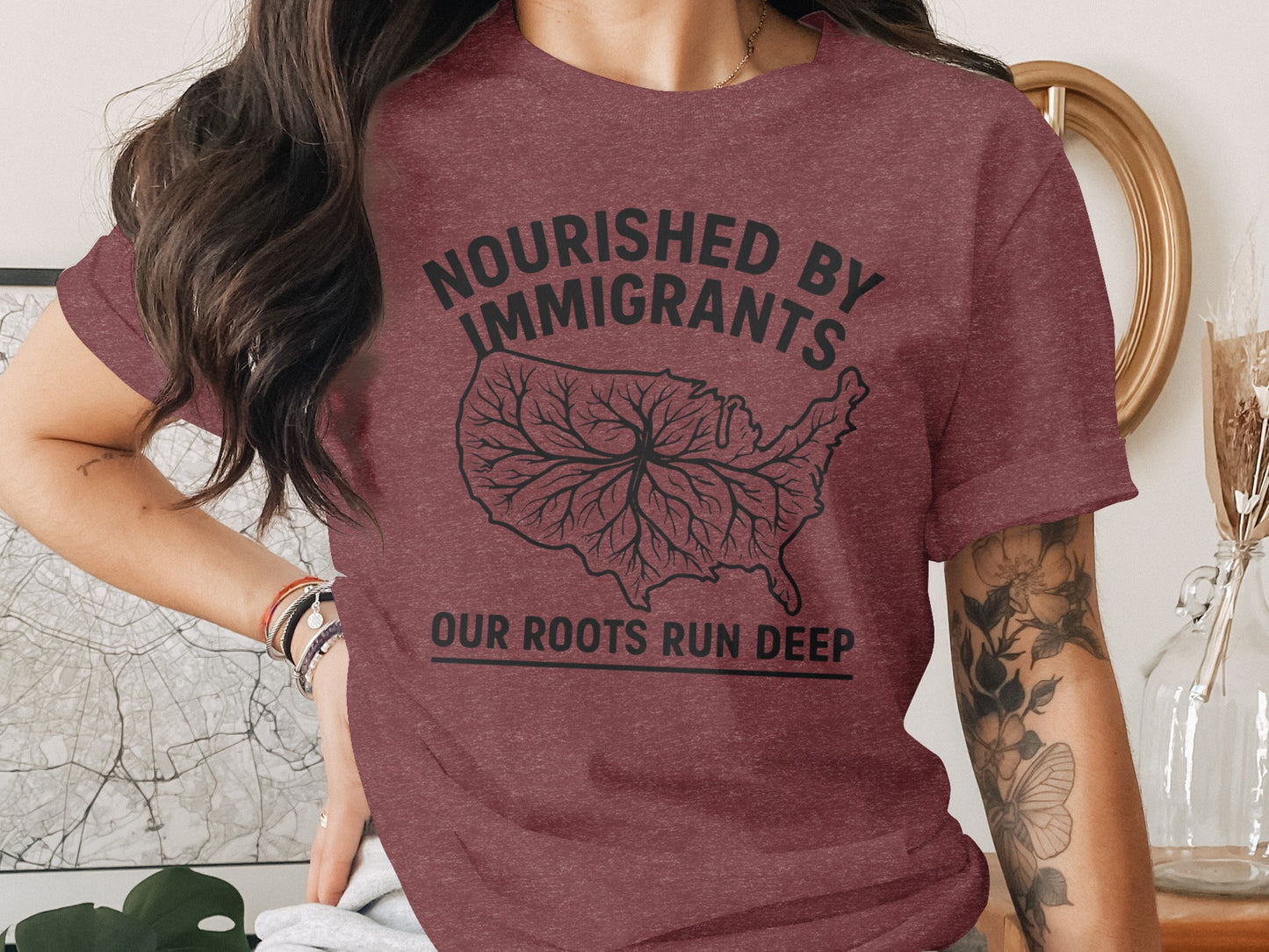 Nourished By Immigrants Our Roots Run Deep product type