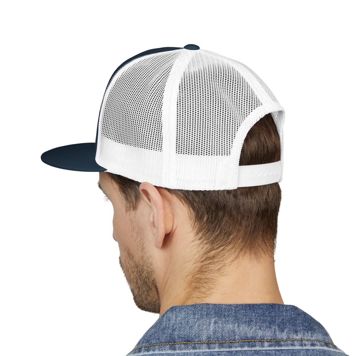 Custom Text Hat 5 Panel Trucker Cap (Embroidery)