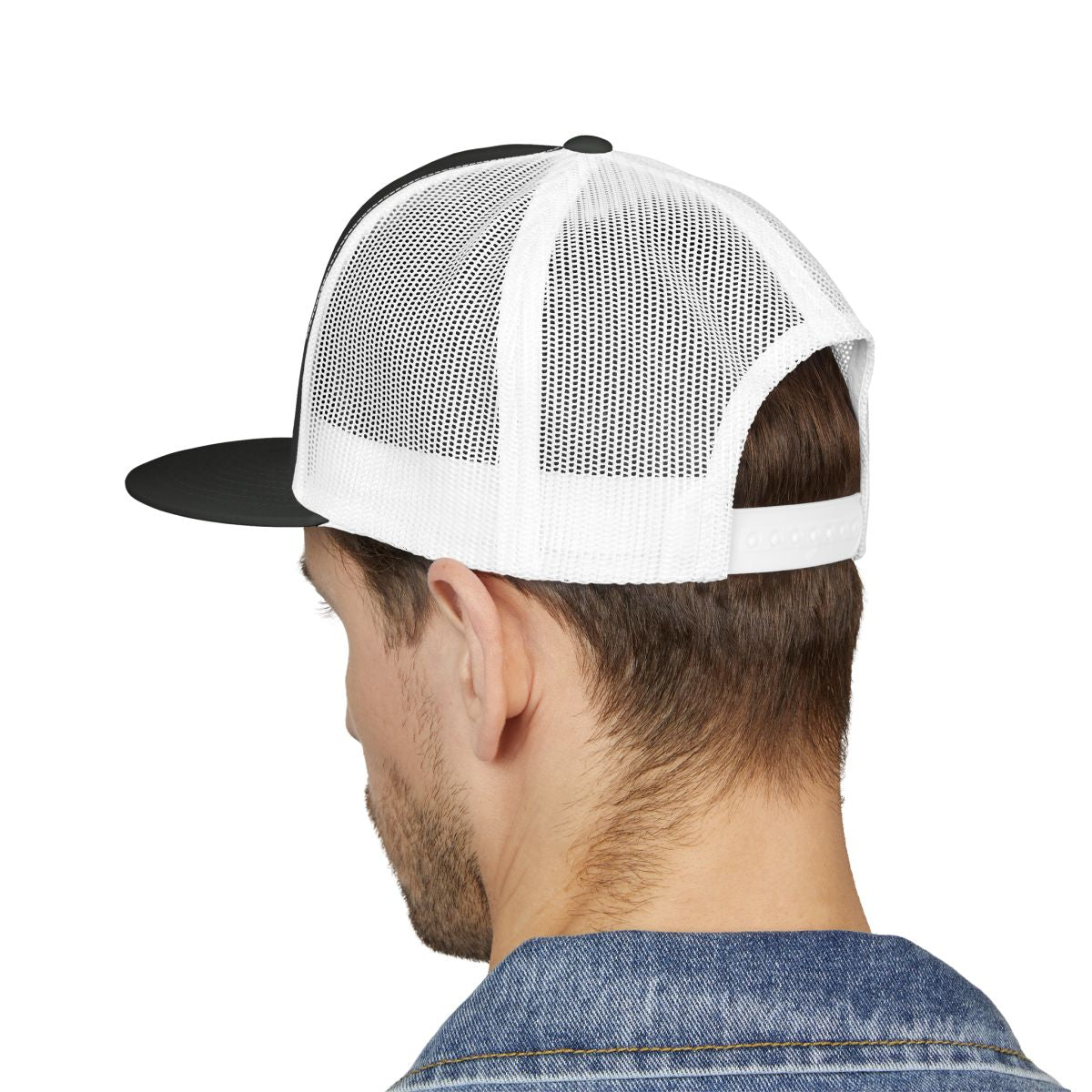Custom Text Hat 5 Panel Trucker Cap (Embroidery)
