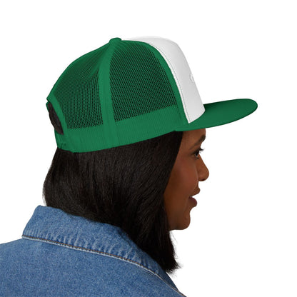 Custom Text Hat 5 Panel Trucker Cap (Embroidery)