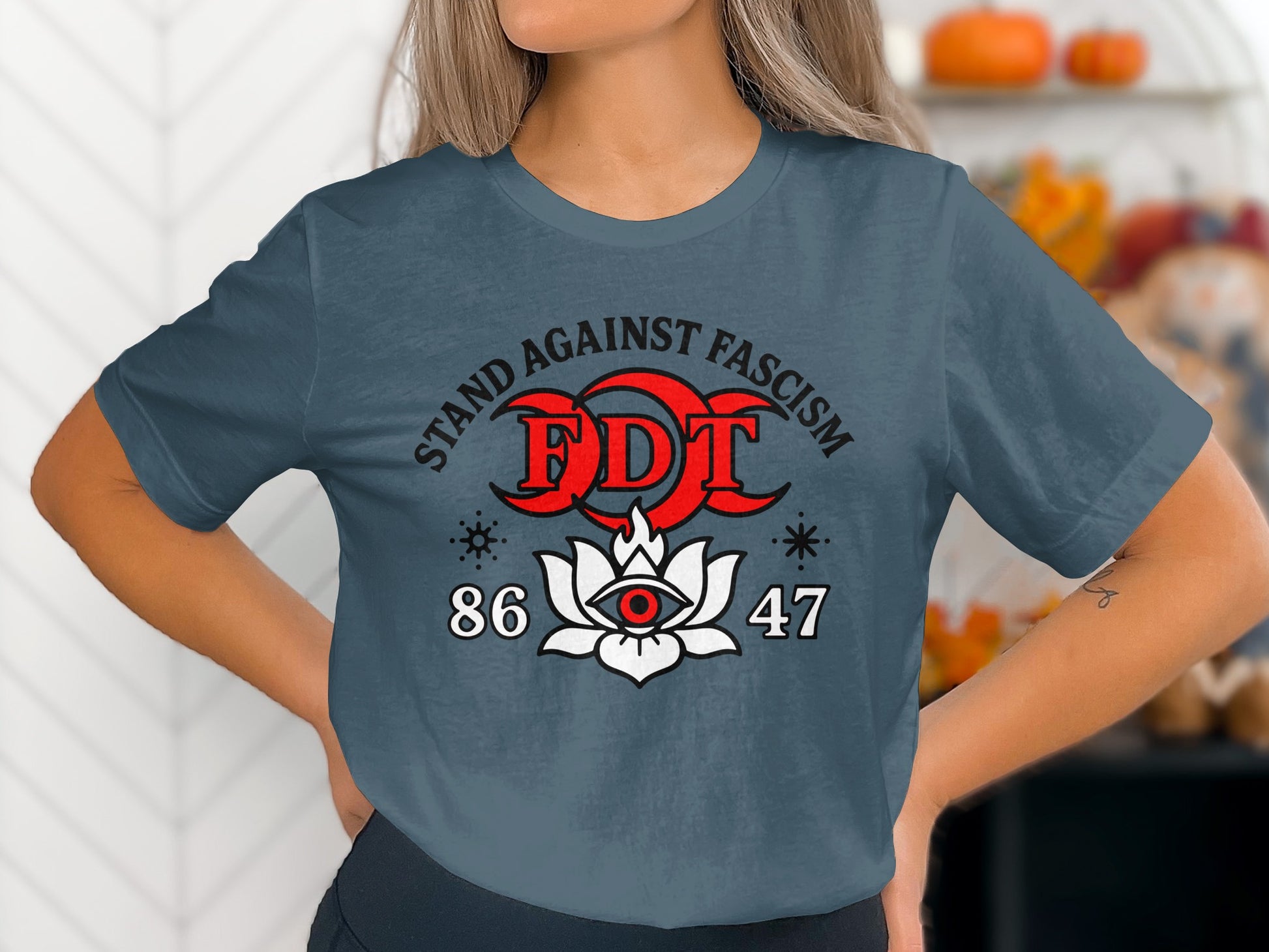 Stand Against Fascism FDT 86 47 Graphic T-Shirt