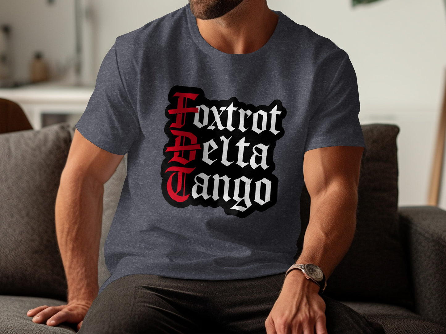 Foxtrot Delta Tango Text Design T-Shirt product type