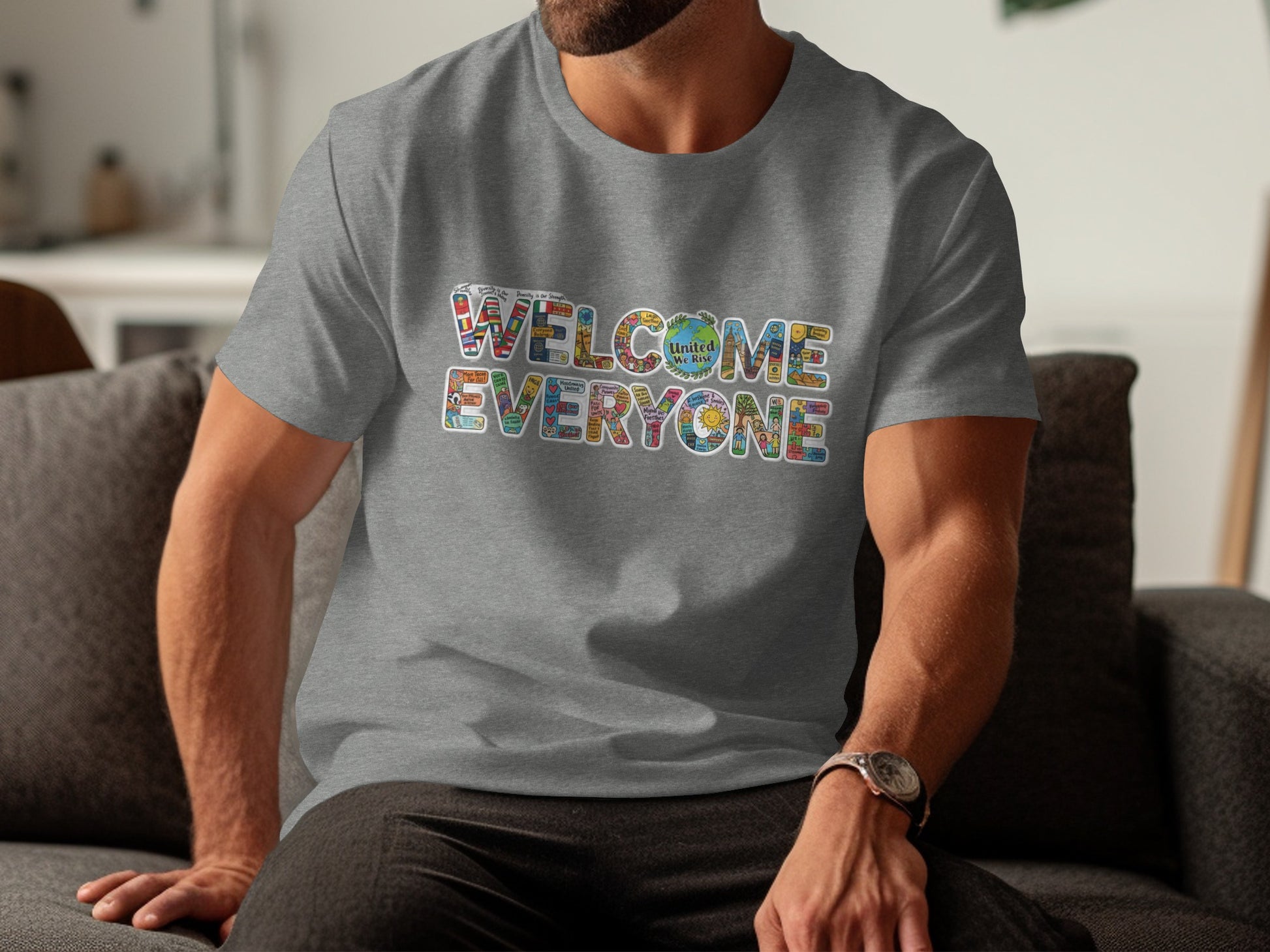 Welcome Everyone Graphic Men's T-shirt