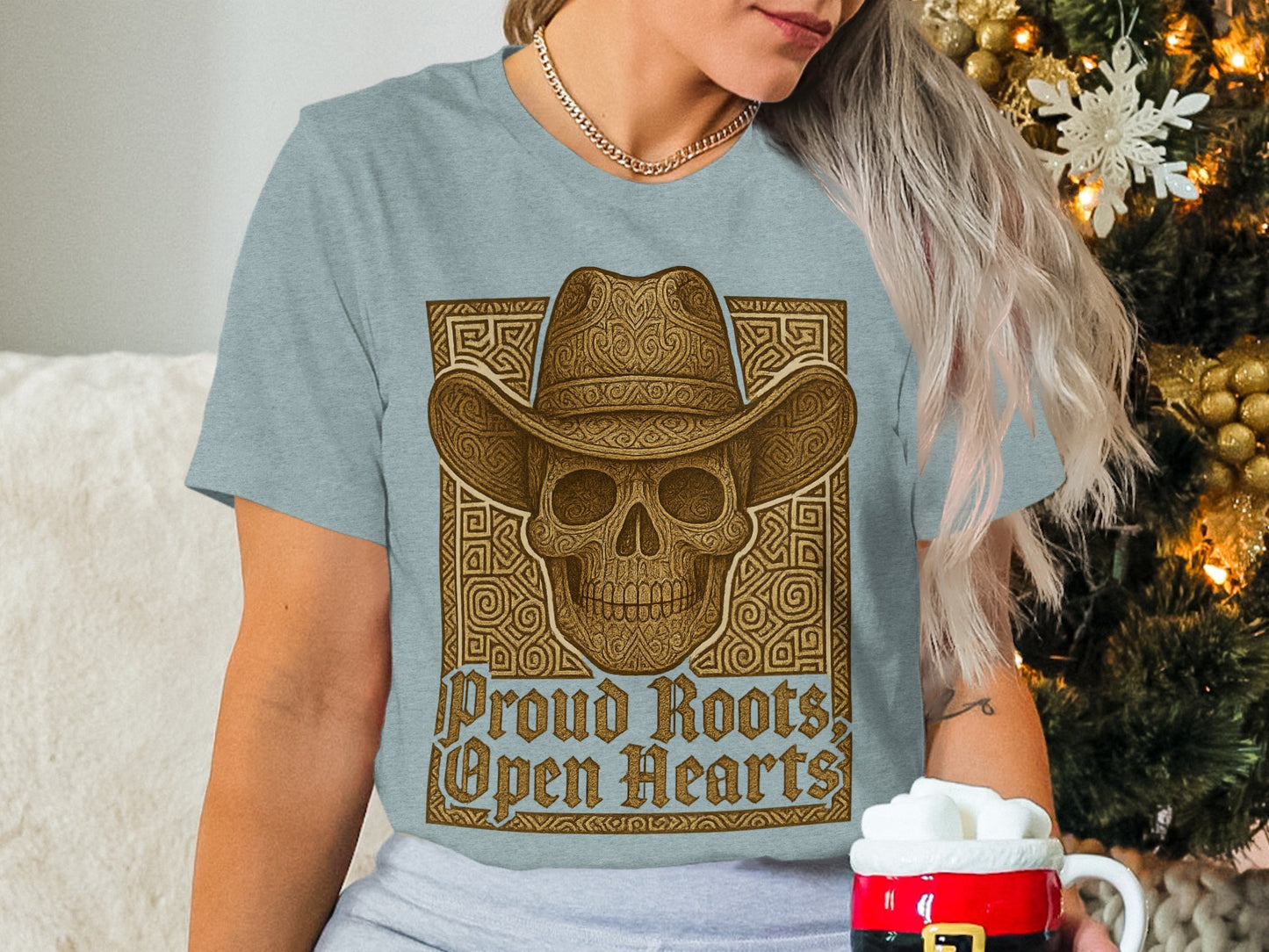 Proud Roots Open Hearts western graphic tee