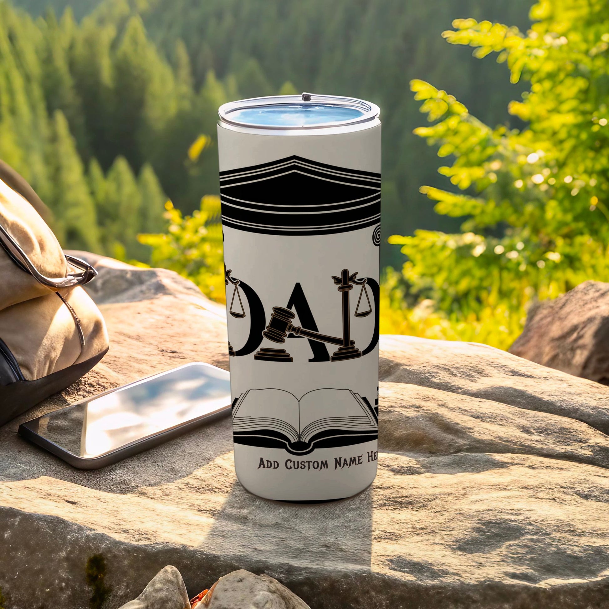 Dad Design Custom Name Here Tumbler product type