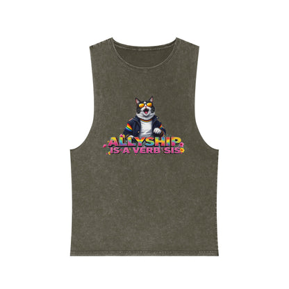 Unisex Stonewash Tank Top