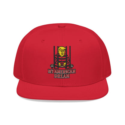 Anti Trump Hat, My American Dream Embroidered Snapback Hat - Stylish Cap for Everyday Wear, Perfect for Casual Outings, Birthdays, Streetwear Fashion, Gift for Him/Her