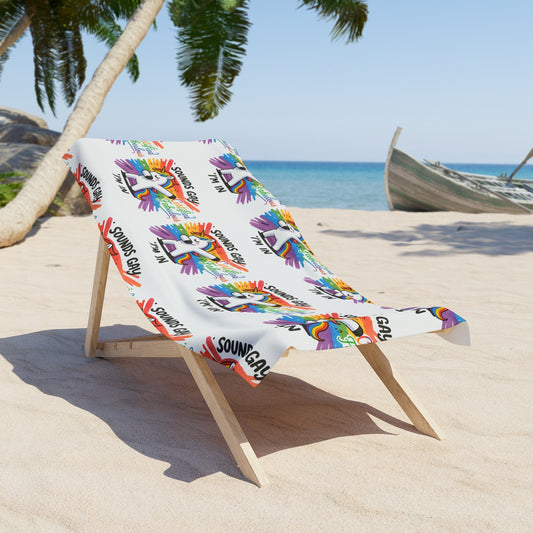 Pride Fabulous Unicorn Beach Towel - Vibrant & Fun, LGBTQ+ Pride, Summer Necessity, Poolside Chill, Gift for Beach Lovers