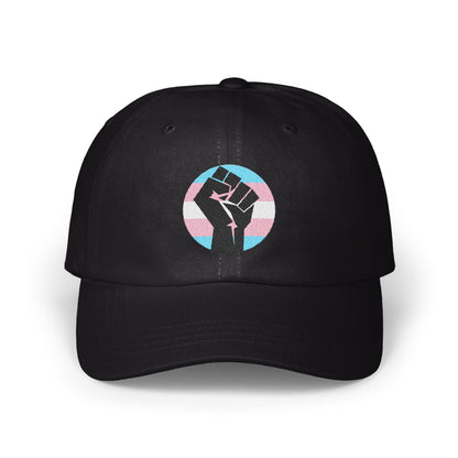 Black Transgender Fist Pride Cap unique embroidered hat product