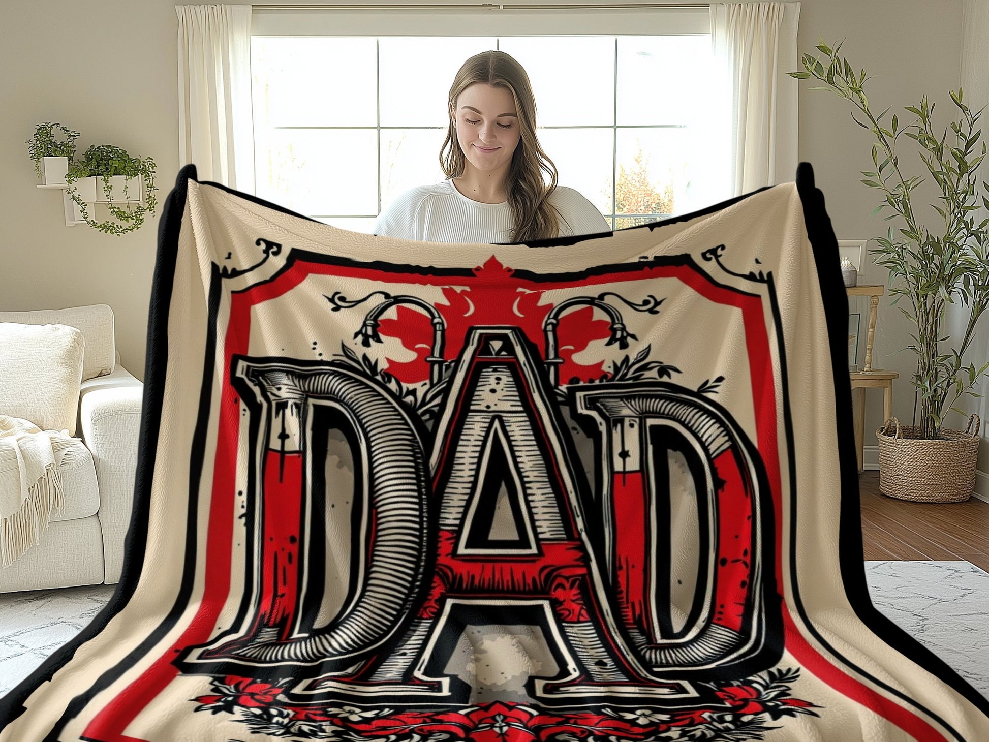 DAD Graphic Blanket for Cozy Home Comfort product