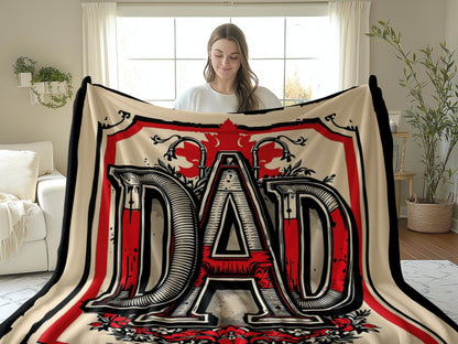 DAD Graphic Blanket for Cozy Home Comfort product