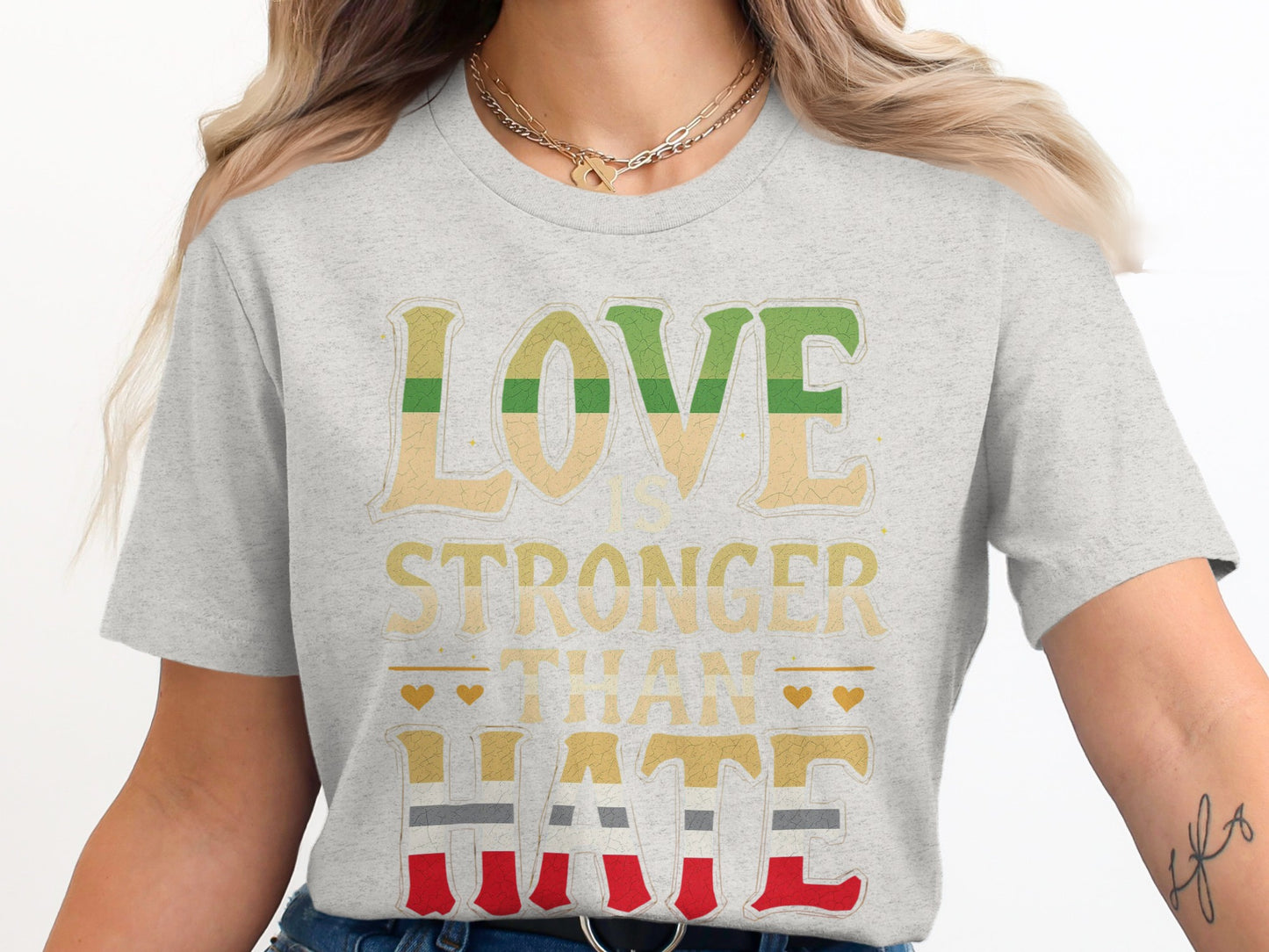 Love Is Stronger Than Hate Graphic T-Shirt product type