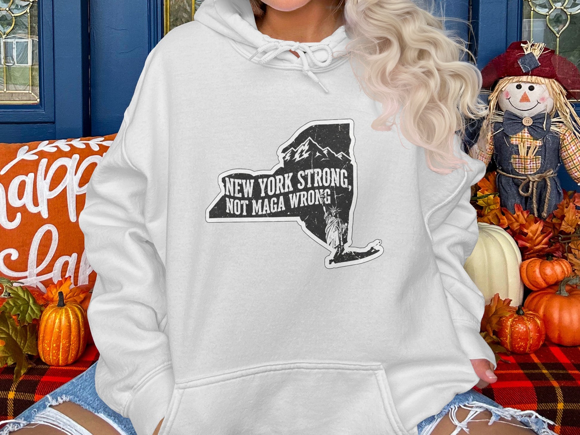 New York Strong Not MAGA Wrong Hoodie product