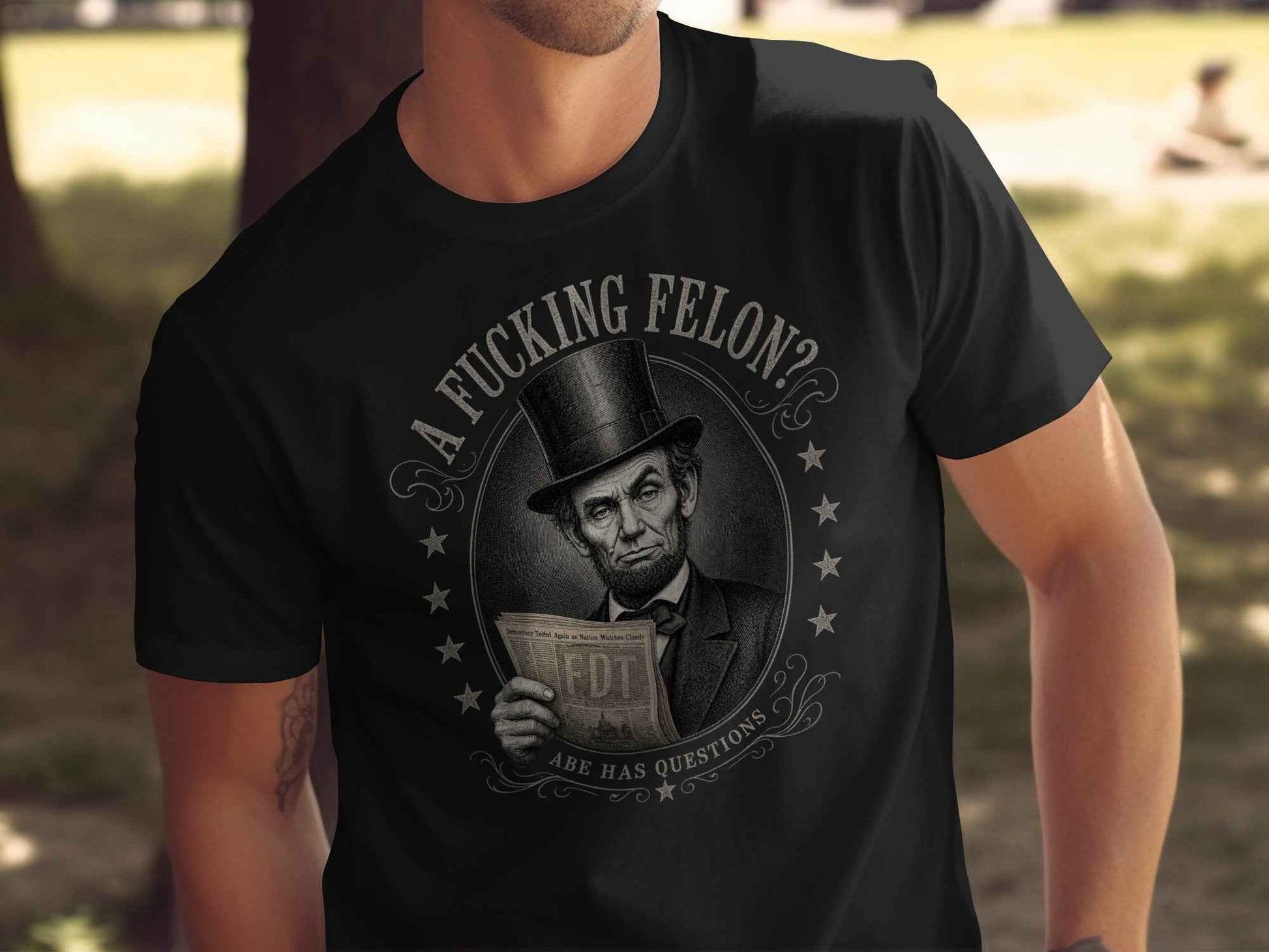 Abe's Unsettling Inquiry Statement T-Shirt
