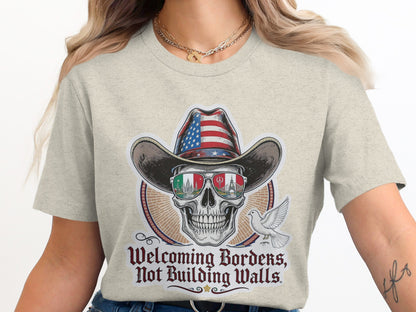 Welcoming Borders Not Building Walls T-shirt product type