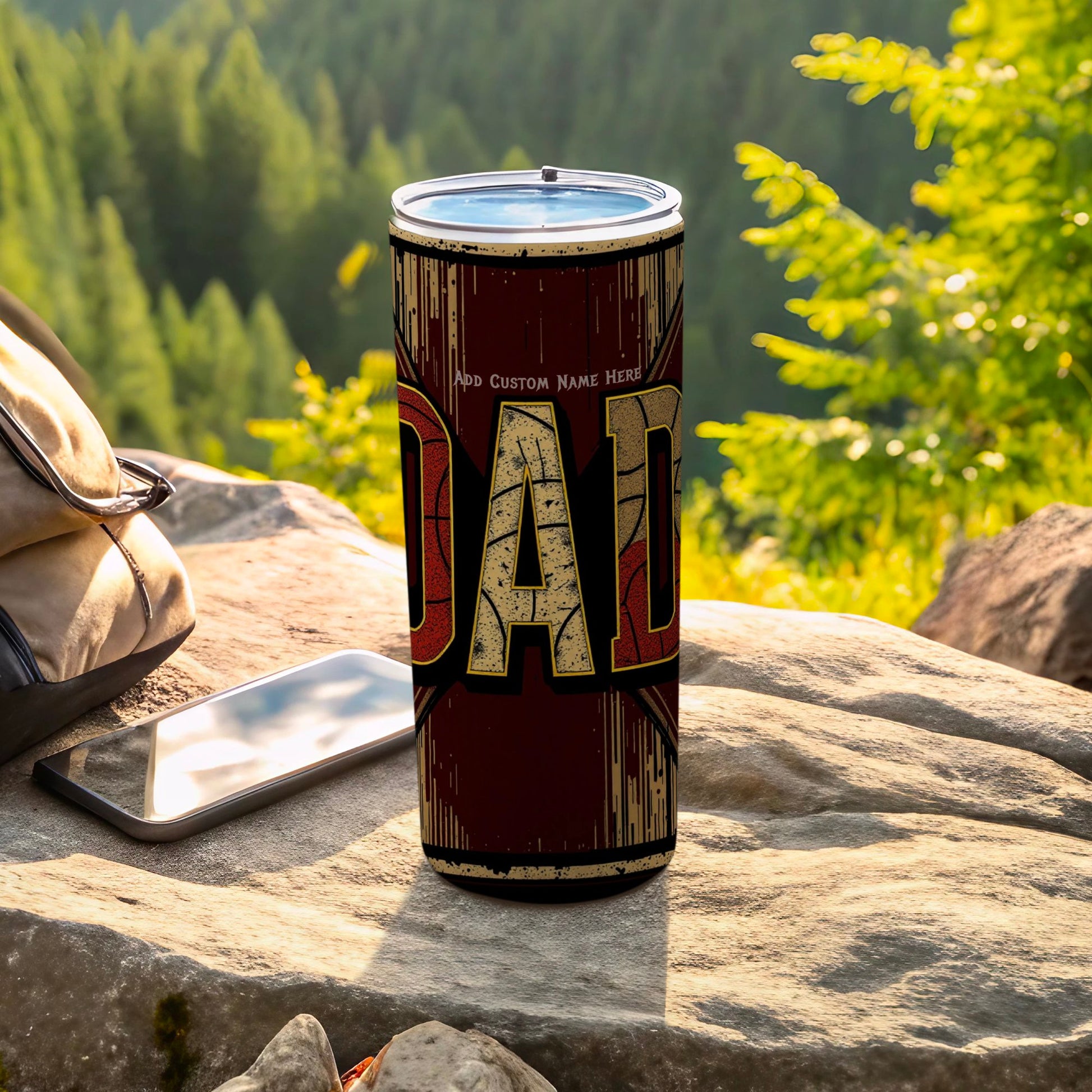 Personalized Dad Custom Name Tumbler with Lid product
