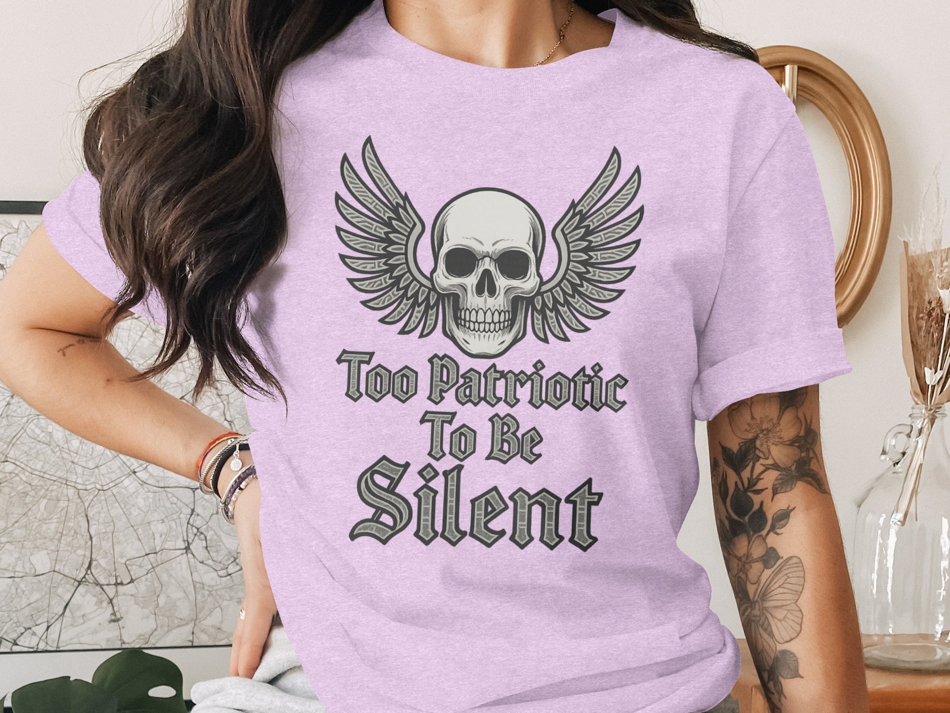 Too Patriotic To Be Silent Graphic Tee