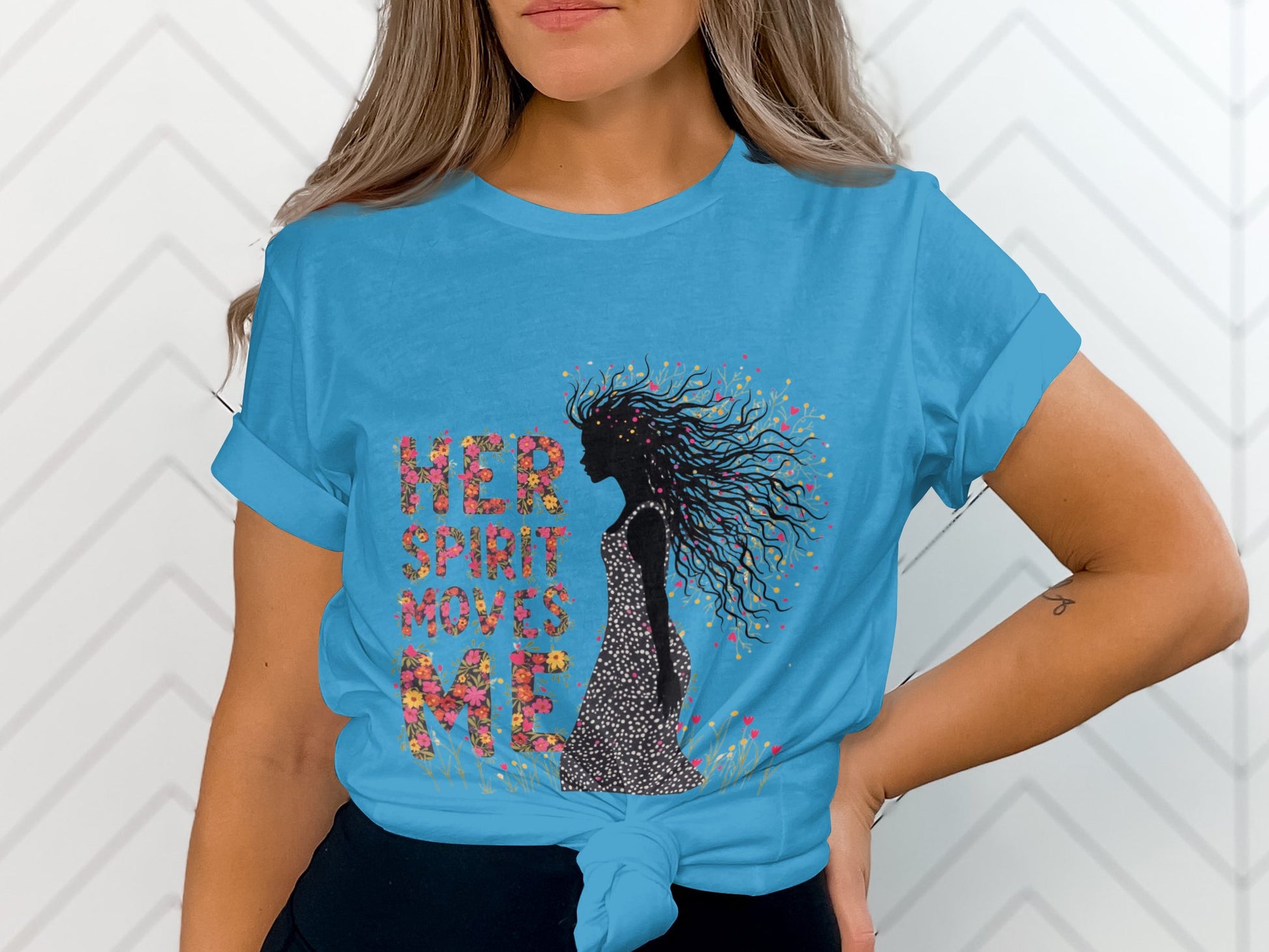 Her Spirit Moves Me Vibrant Graphic Tees product